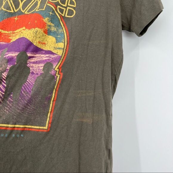 The Doors Women's T-Shirt Waiting For The Sun Jim Morrison Official Gray - Picture 5 of 7
